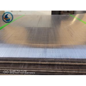 Customizable 304SS Wedge Wire Screen Panel 0.02mm Slot Opening