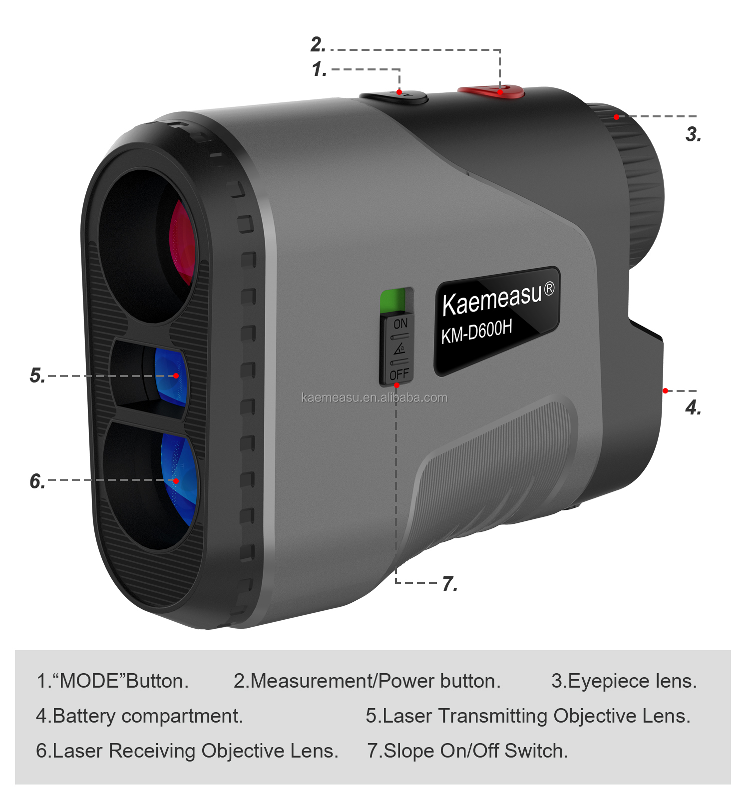 450m High Precision Rangefinder Golf Range Finder Distance Meter Laser Works Rangefinder