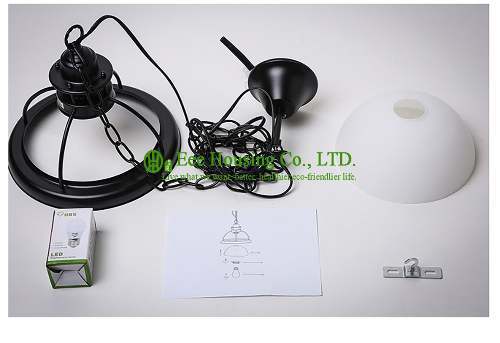 Made In China Elegant Residential Pendant Lighting Iron Chain Colorful Lampshade