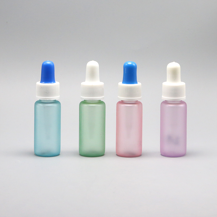 15ml Round Shape Customization PET Dropper Bottles for Liquid Dispenser Sample Holder