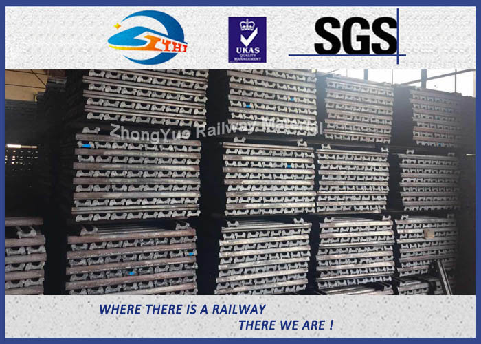 BS80A ASTM and DIN Railroad Joint Bars Railway Fish Plate With 4 Hole , 6 Hole