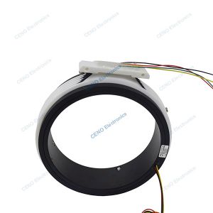 Separate slip ring with two half structure suitable for comlex mechanical