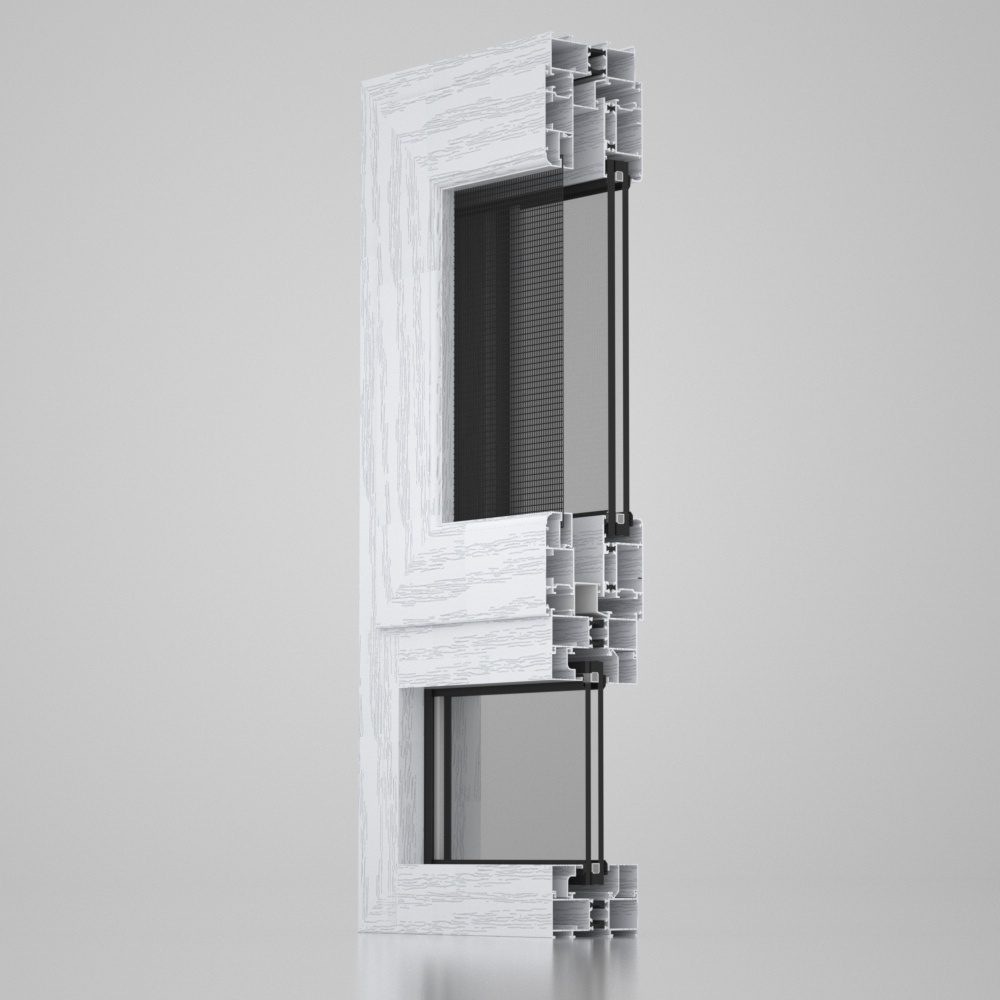 5000 Series T2 Aluminium Window Profiles Aluminum Screen Extrusions