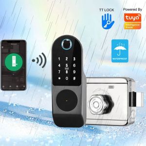  Tuya App Control Remote Deadbolt Lock Wifi Double Sided Fingerprint Manufactures