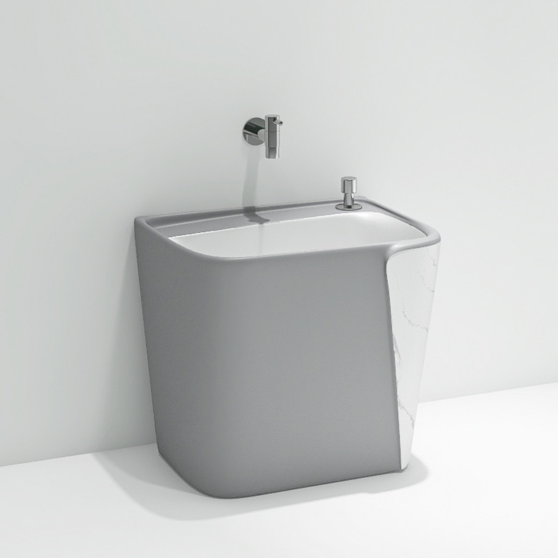rectangular Ceramic Mop Sink Blue Black Pink Light Grey Green color
