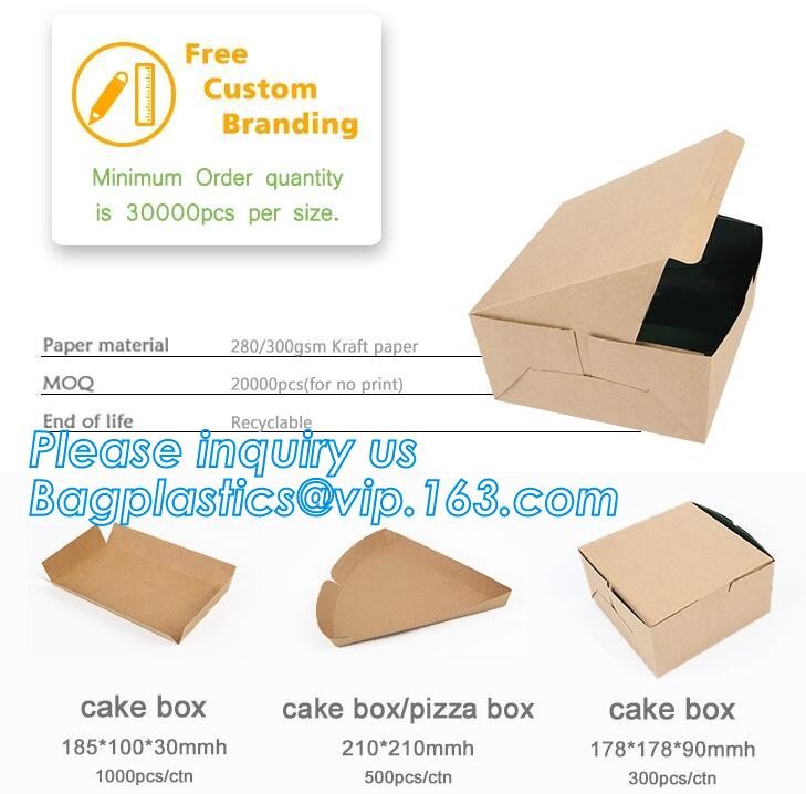 Cheap Cardboard foldable kraft paper lunch box with window,Lunch noodle fast food kraft paper box by customized logo pri