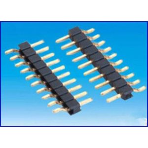  Pitch2.54mm 1*10P HeaderConnector DIP Black Brass material Manufactures