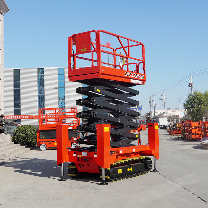 Self propelled Electric Aerial Work Mobile Scissor Lift 4m 6m 8m Height With CE Certification