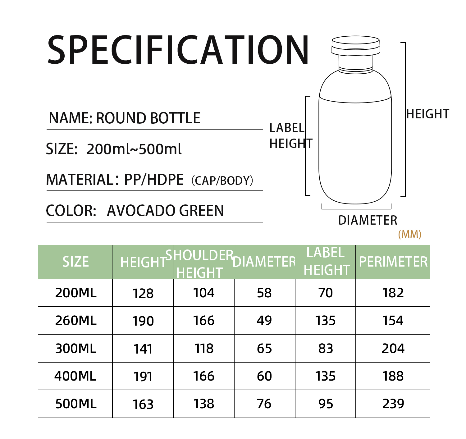 HDPE Material Plastic Cosmetic Shampoo Bottle With Flap Cap Custom Logo