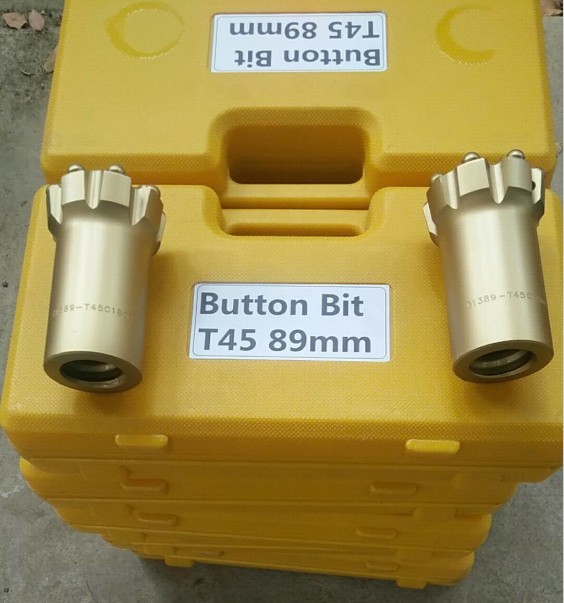 GB Standard Button Drill Bit T45 Dia 102mm-152mm High Wear Resistance