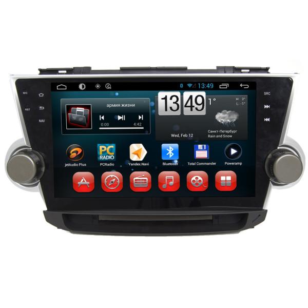 Quality Android System TOYOTA GPS Navigation With 3G WIFI Bluetooth Camera Input for sale