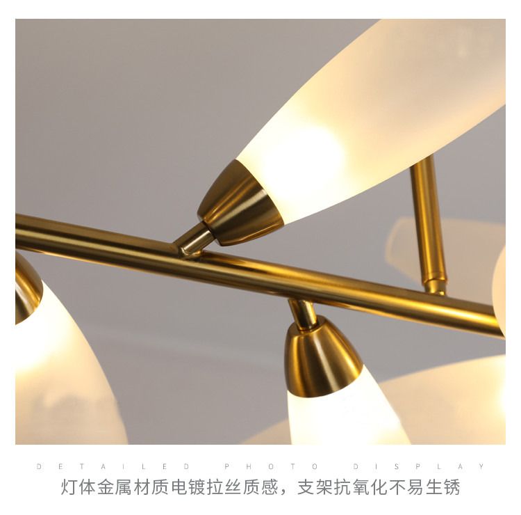 Modern luxury chandelier restaurant indoor bar glass lamps Nordic minimalist Gem chandelier(WH-MI-330)