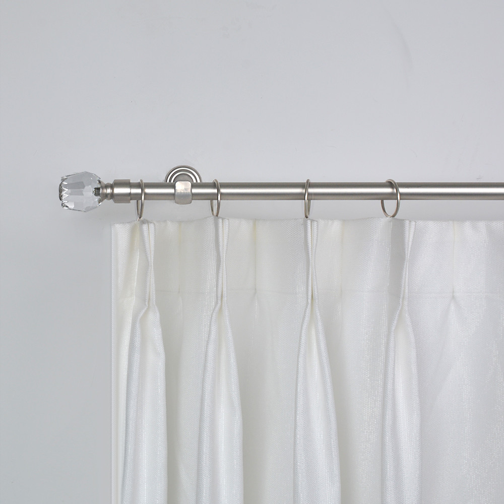 Home Window Decoration Curtain Rod Finials Crystal Curtain Rod Pole