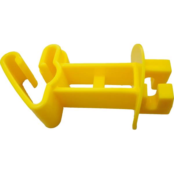 Quality CTN 5mm Wire T Post Electric Fence Insulators For Electric Fencing System With Yellow Color for sale