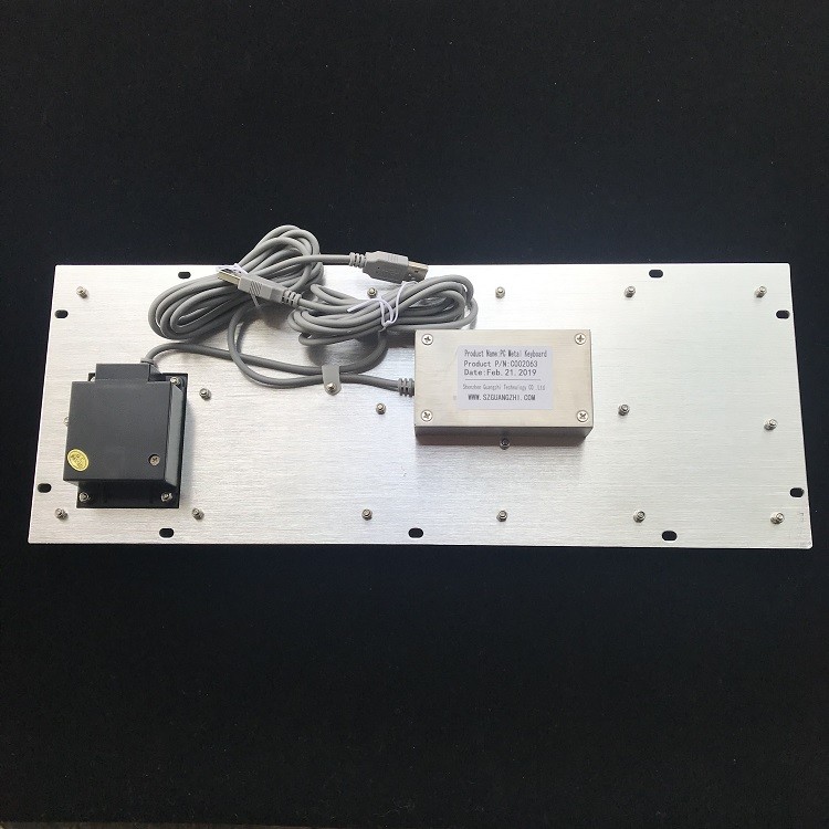Customized Metal 84 Key Keyboard With Integrated Anti Riot Trackball Mouse