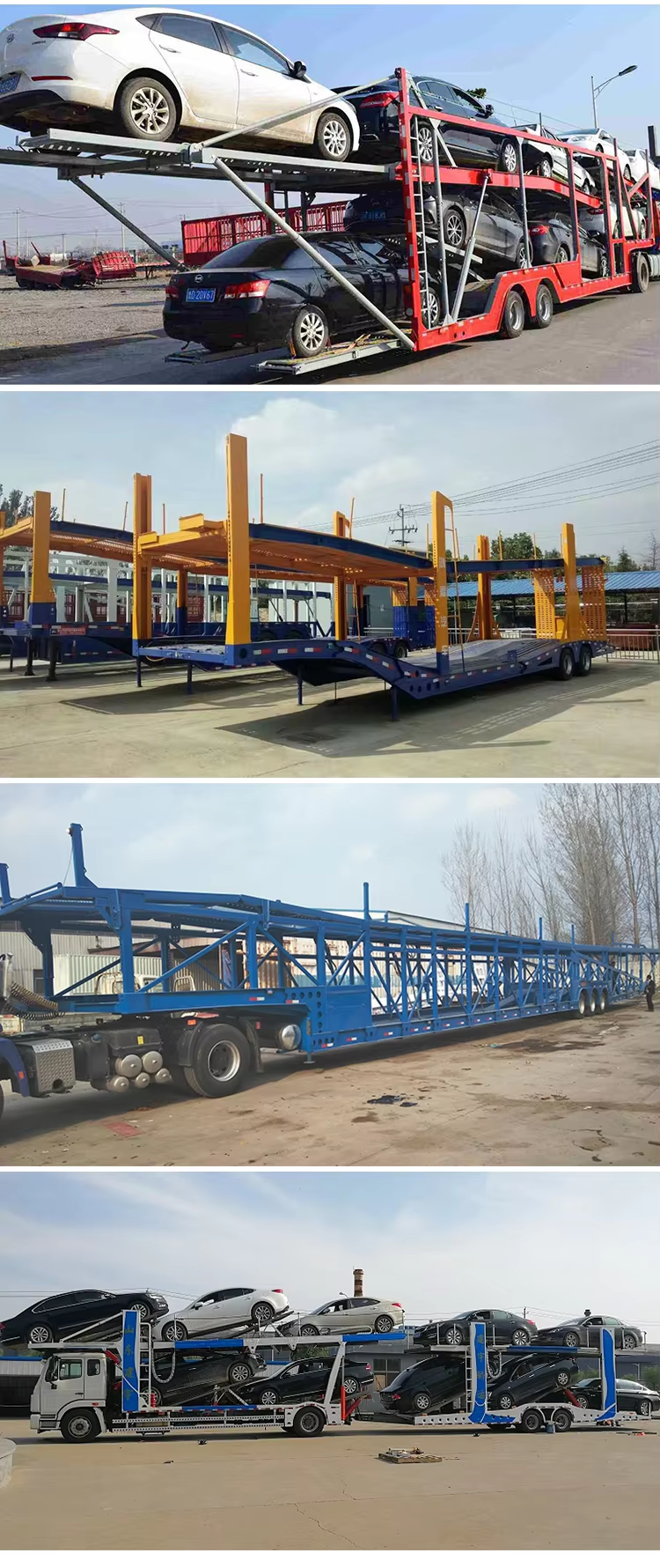 CIMC High Quality Good material car transport semi-trailer