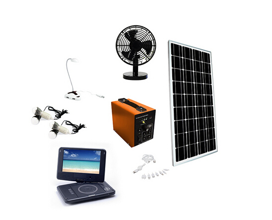 50W DC12v Home Portable Solar Power System