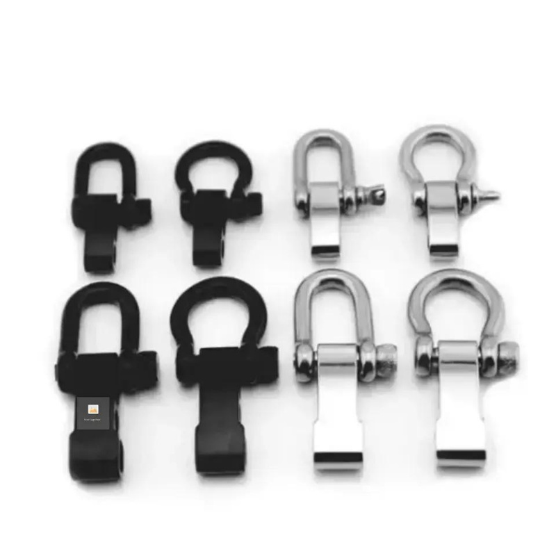 Adjustable U Stainless Steel Paracord Bracelet Shackle Metal Buckles