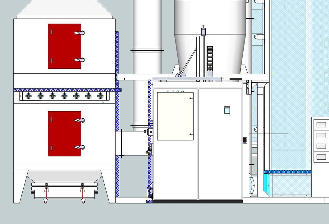 Electrostatic Powder Supply Center Close Circuit Powder Coating Equipment Made in China