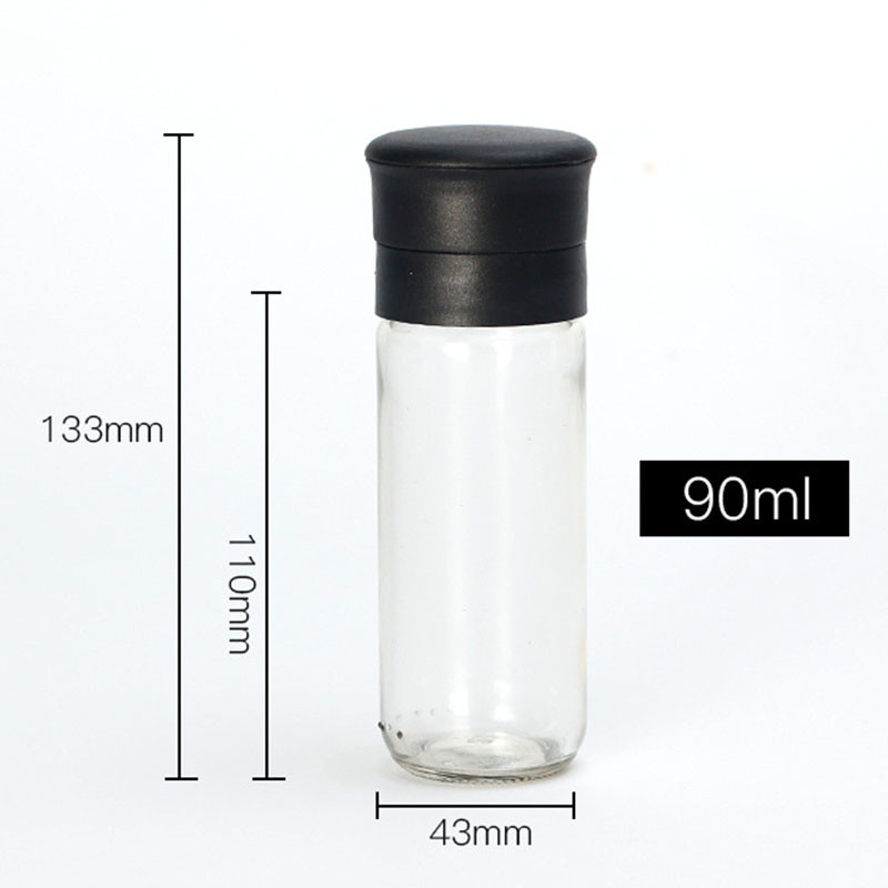 Chili Shaker Kitchen 90ml Empty Glass Jars With Shaker Lid