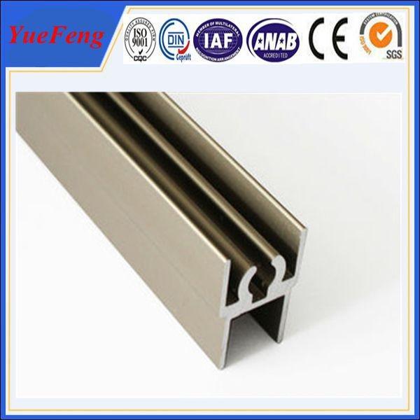 aluminum profile for wardrobe door supplier, polished aluminum extrusion