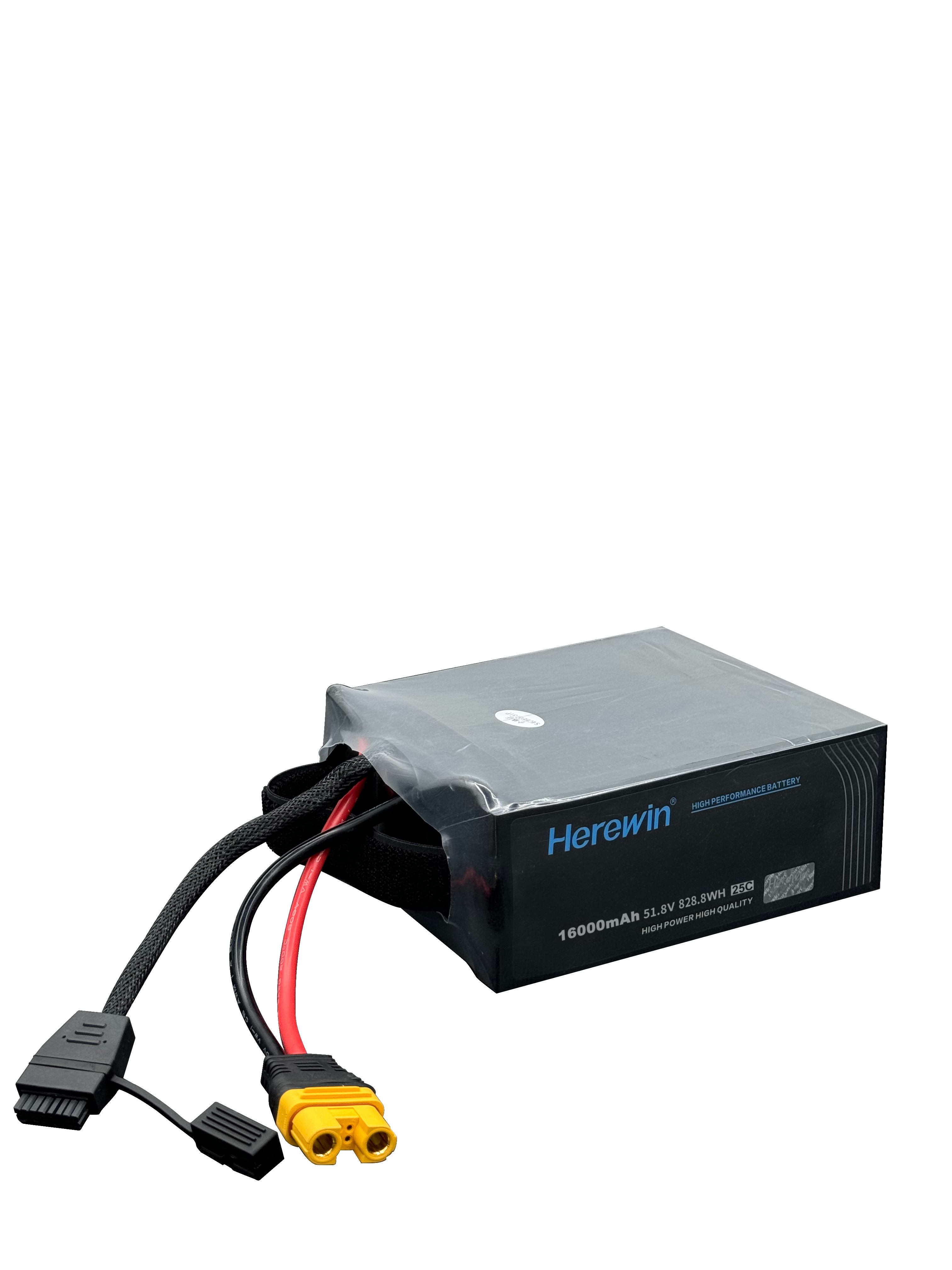 16000mAh 14S 51.8V 25C LiPo Uav Drone Battery Soft Pack 4.9kg for agricultural