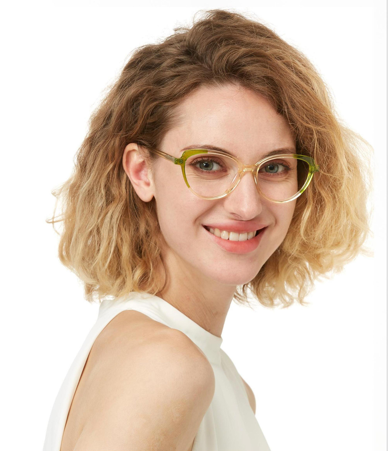 Retro Cat Eye Acetate Frame Glasses Optical Eyeglasses 52-16-140