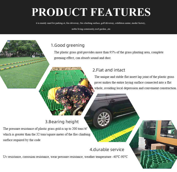 Diamond Grid Gravel Grid System Form Grass Paver with CE/ISO9001/ISO14001 Certificate