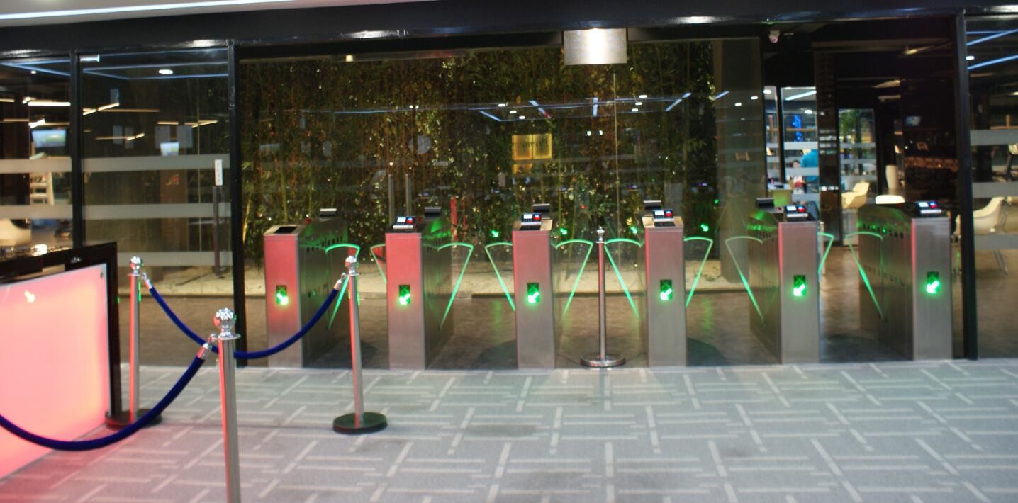 Fingerprint Face Recognition Turnstile Gate RFID Card Reader Barcode Scanner
