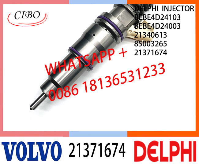 Fuel Diesel Injector 21371674 BEBE4D24103 BEBE4D24003 21340613 85003265 E3.18 for VOL MD13 EURO 4 LOW POWER