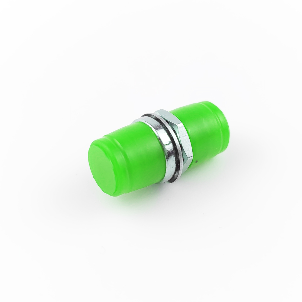 FTTH Simplex APC FC Optic Fiber Adapter with Green Color and Rectangular Feature