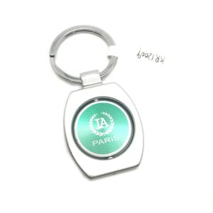 China Customized Logo Metal Keychain Holder with MOQ of 500 Pieces on sale