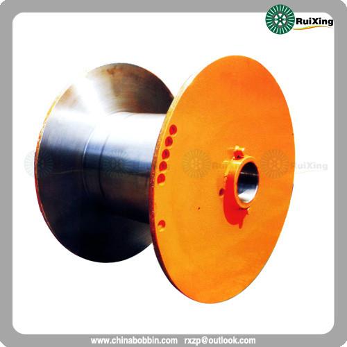 Empty Metal flange process drum metal flange process reels metal flange process