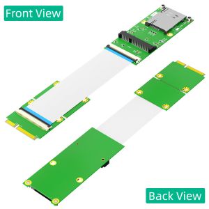 Mini PCI-E 52Pin To MPCIe Wireless Adapter Card With 1 SIM Slot FPC Cable For