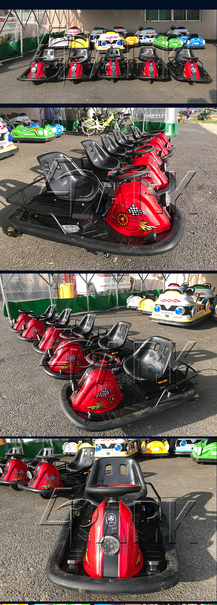 Battery Ride - On Amusement Car Panyu Kids Go Kart Size 150*145*85CM