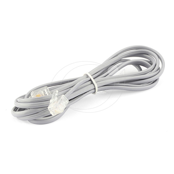 Stranded 7 / 0.12 Mm Telephone Line Cable With Two Cores 1.8 M RJ11