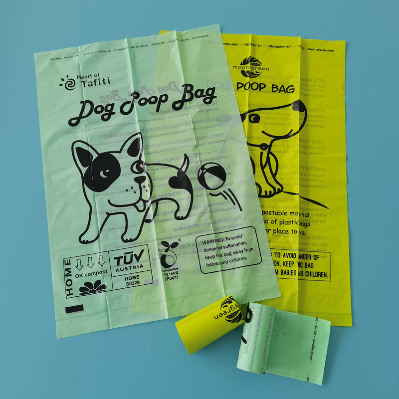 Pet Poop Bag Biodegradable Custom Label Dog Poop Waste Disposal Bag