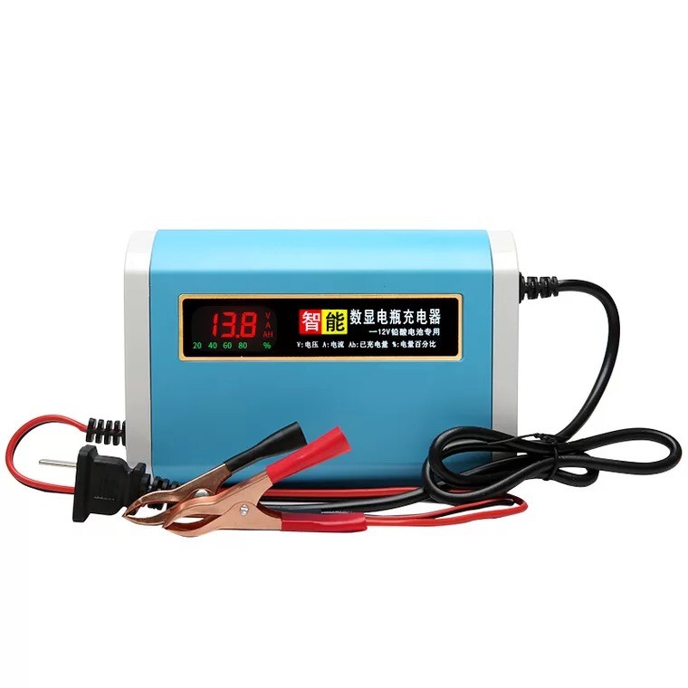 Battery charger 12V 10A 20A 30A 40A car lead-acid battery charger with LCD display