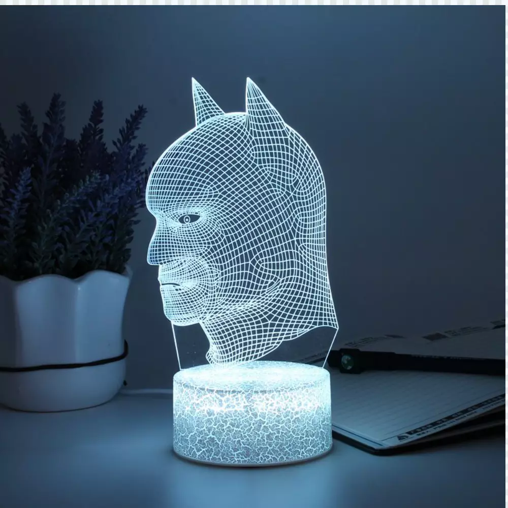 Changeable USB 188mm 3D Led Illusion Lamp 3d Illusion Decorative Lights