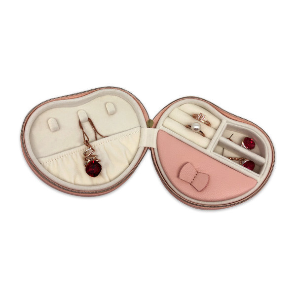Heart Shape 10*10*5cm Portable Jewelry Holder Organizer Case
