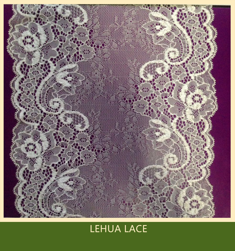 Hot Selling and nice quality Nylon Spandex Stretchy Brazil Lace from China