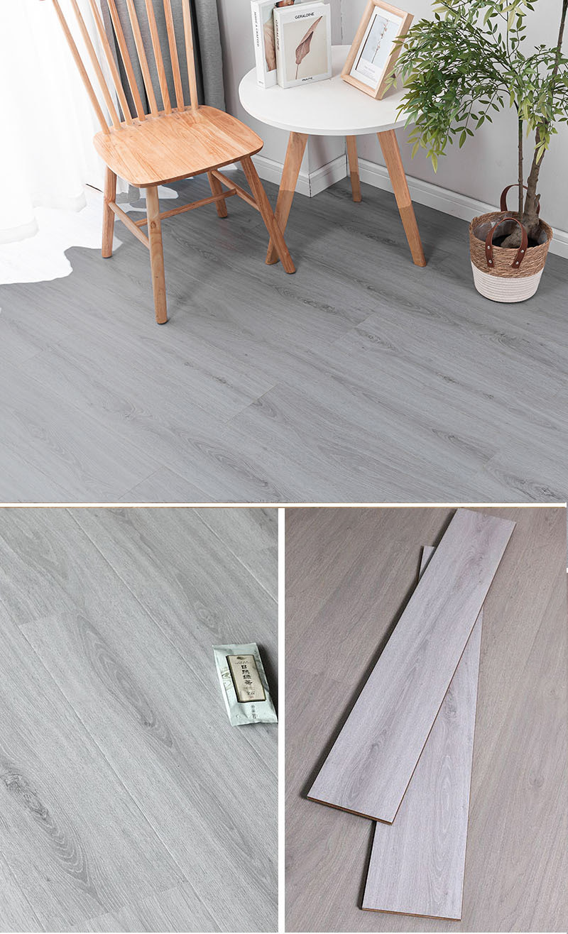 OEM ODM of Grey Laminate Vinyl Flooring in UK with ISO9001 / ISO14001 / CE Certificate