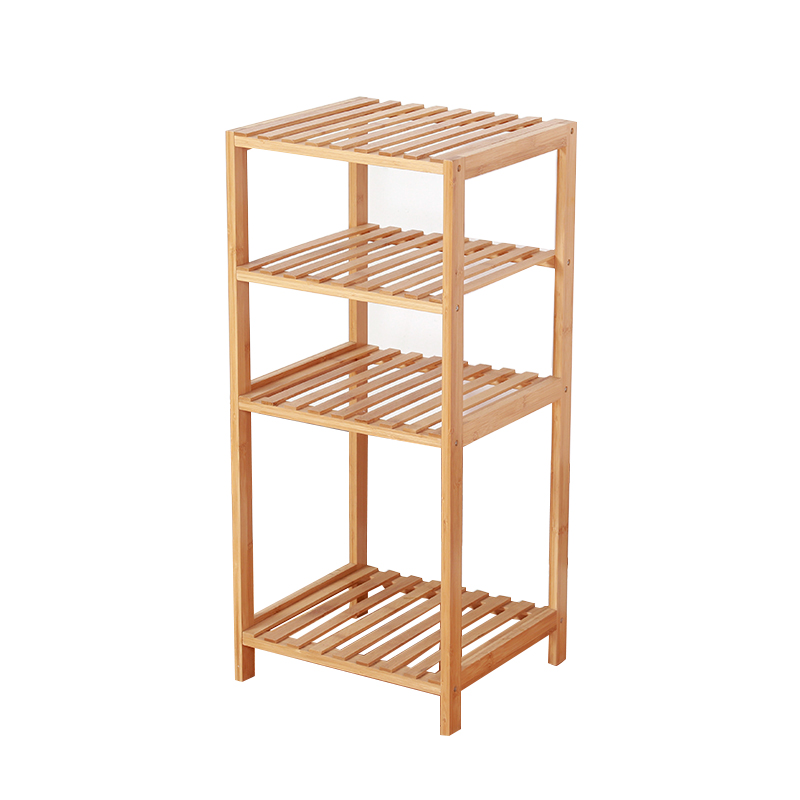 Rectangle Bamboo Shoe Rack Shelf Storage Bin Breathable Household Storage