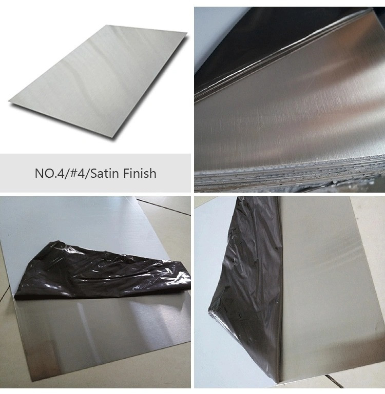 ASTM JIS SUS Stainless Steel Plate Sheet 2b Ba Hairline 6K 8K Mirror Finished