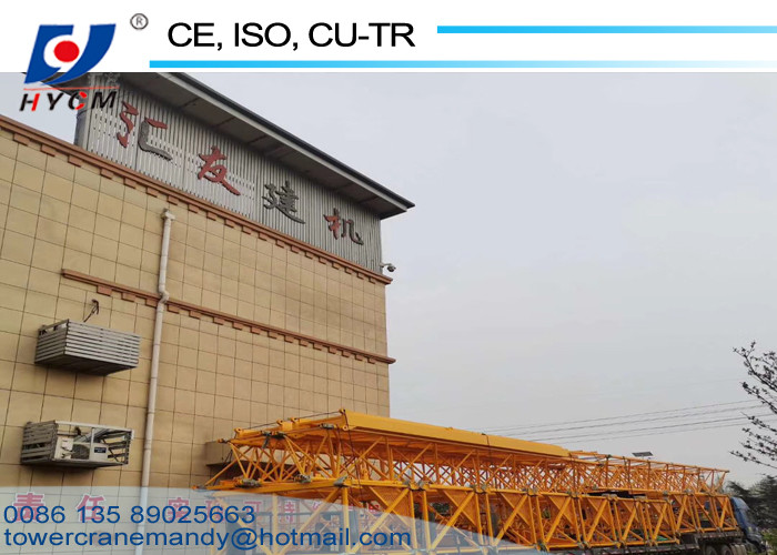 55m Tower Crane Jib Length 380V/50Hz Topless Tower Cranes 160m Max. Lifting Height Types of Tower Cranes