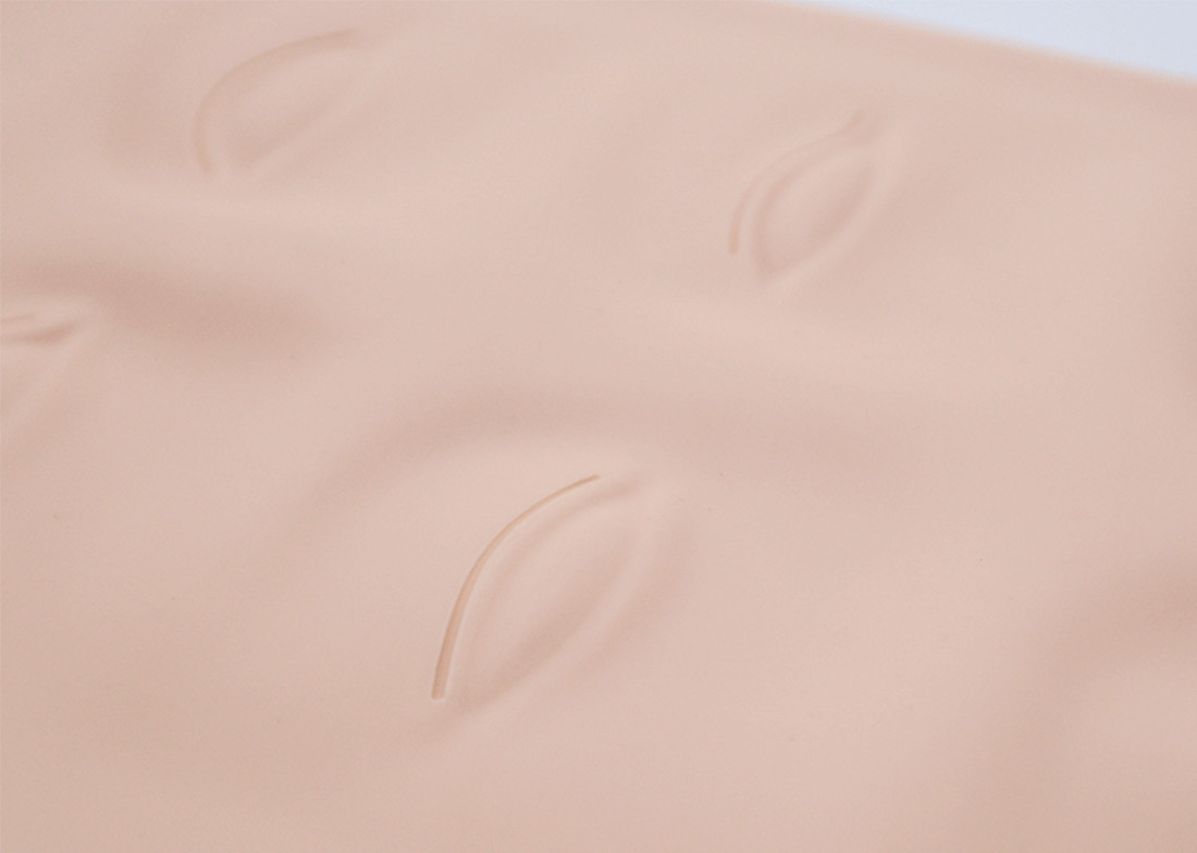 Silicone 26.1*15.1*0.15cm Washable Permanent Makeup Practice Skin