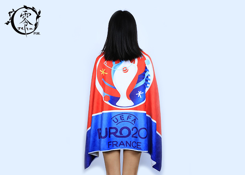 Microfiber Size 30'' x 60'' Europe Cup Logo Beach Towel , Fast Drying Super Absorbent Gym Towel