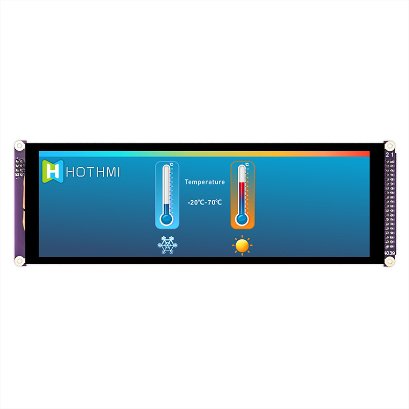 7.84 Inch Bar Style Capacitive Touch IPS TFT LCD Display 1280x400 MCU For Car Monitor