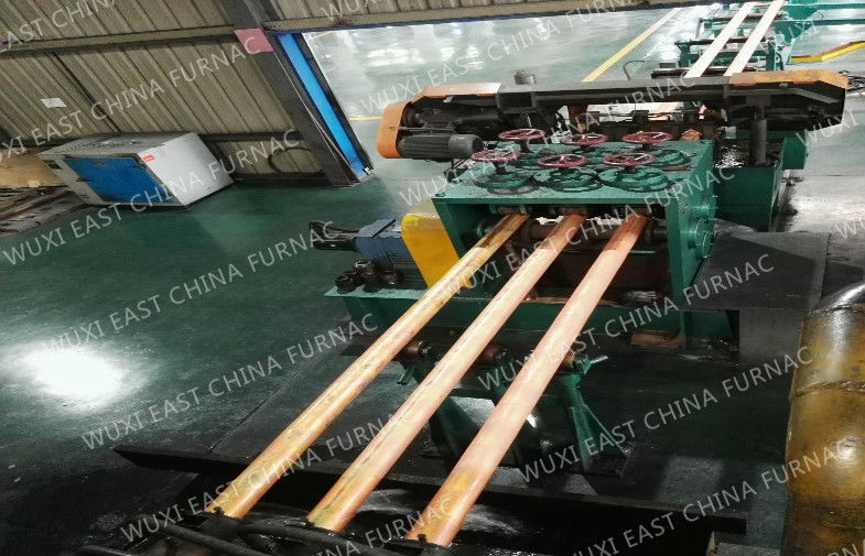 Round Billet Red Copper Semi Continuous Casting Equipment With 600KW Smelting Furnace