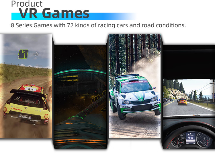 Indoor Circular VR Driving Game Machine With 2 Seats 3000w